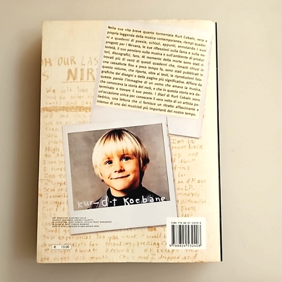 KURT COBAIN  Diari 2002 his diary in ITALIAN EUC Nirvana grunge rock - Picture 3 of 10